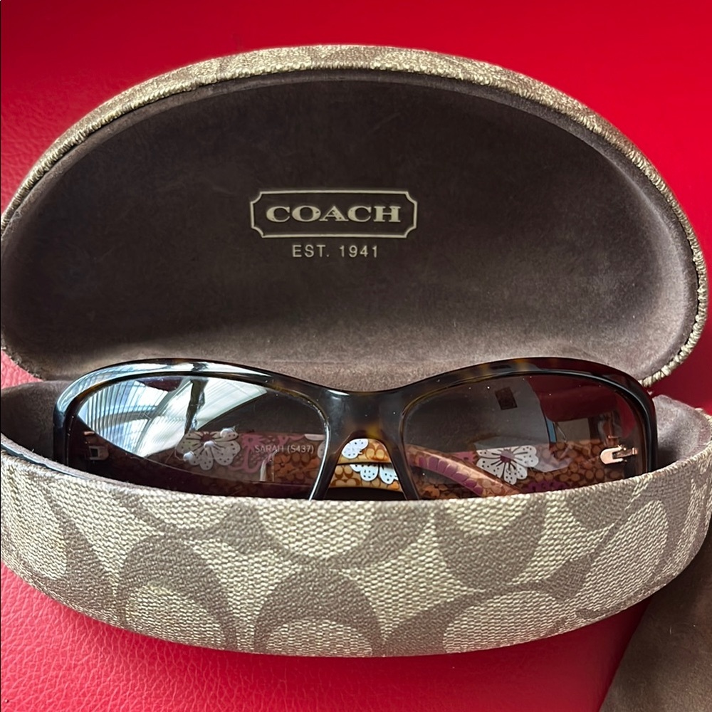 Coach Brown Sunglasses with Case